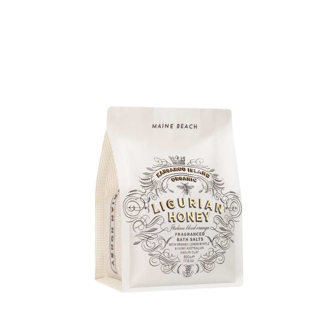 K.I. Ligurian Honey Bath Salts Pouch 500g