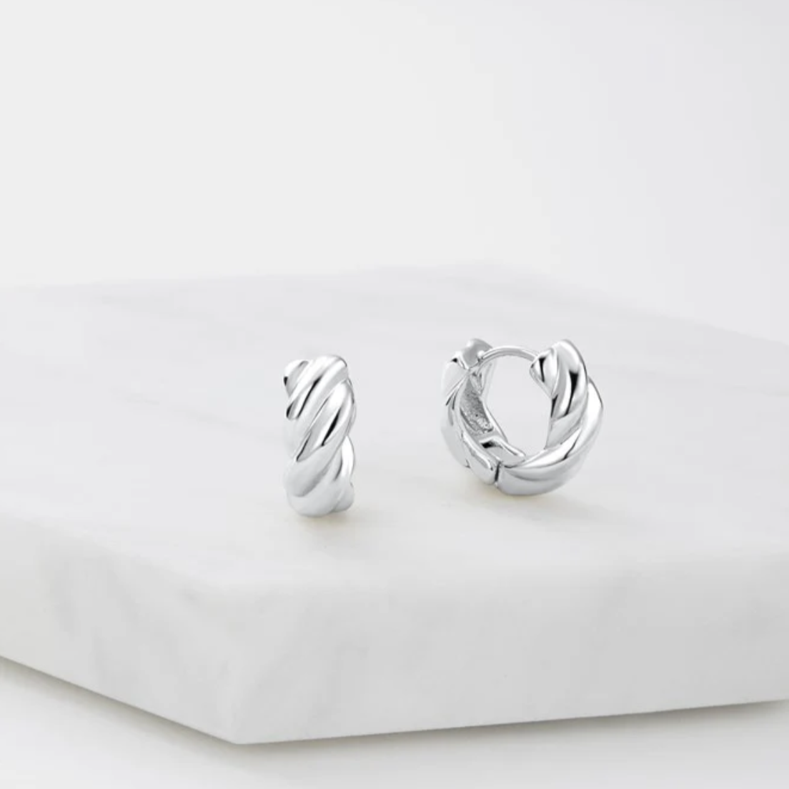Maya Huggies | Silver