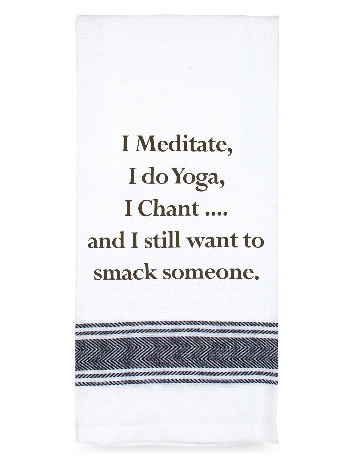 'Meditate I Do Yoga' Tea Towel