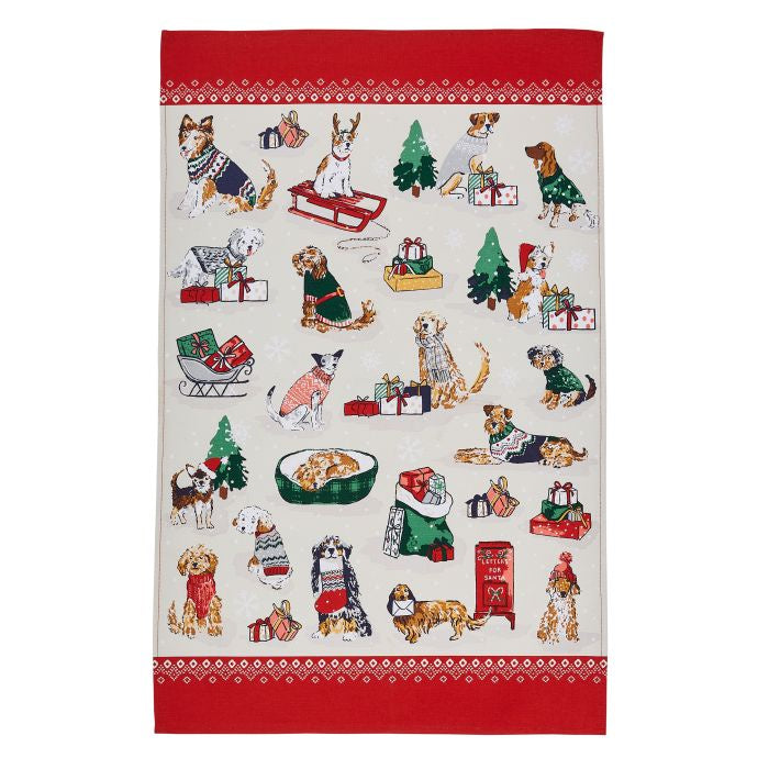 Merry Mutts Cotton Tea Towel