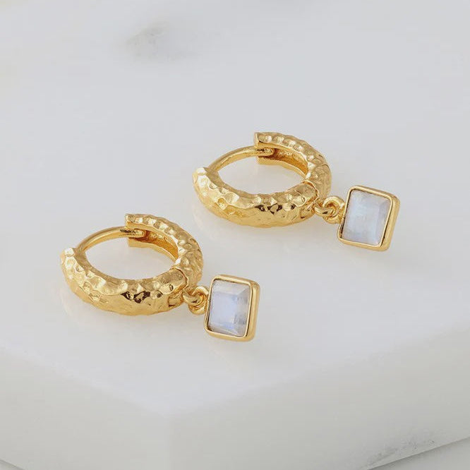 Mikayla Hoop Earring | Moonstone