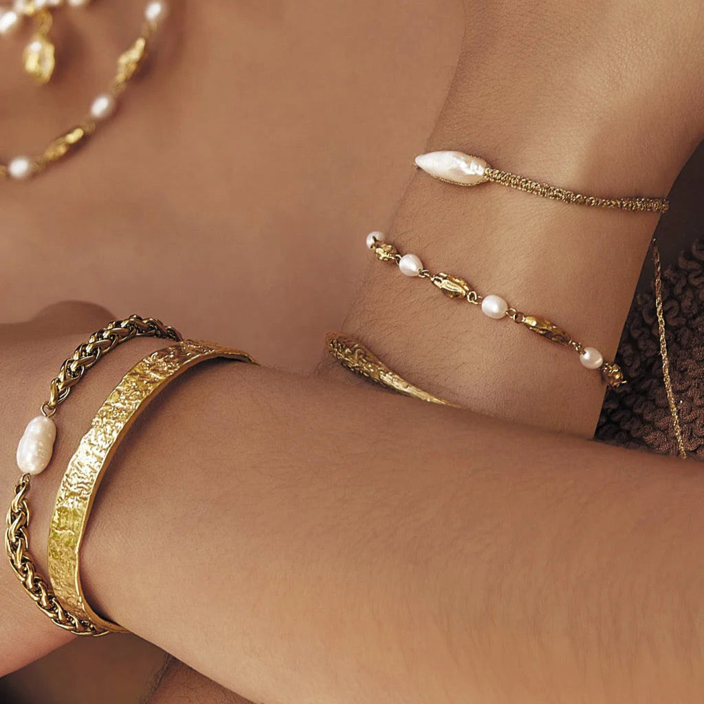 Mimi Pearl Bracelet | Gold