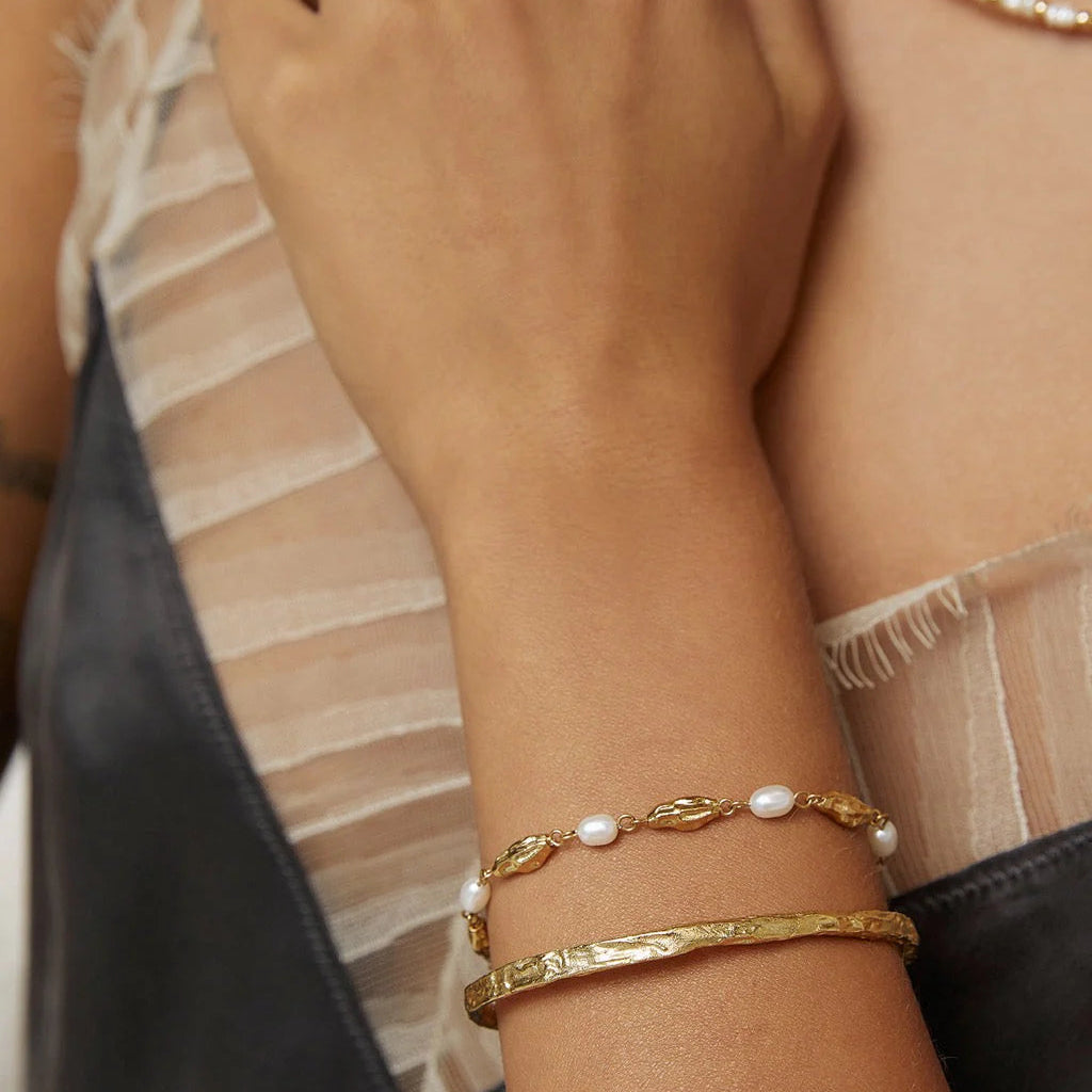 Mimi Pearl Bracelet | Gold