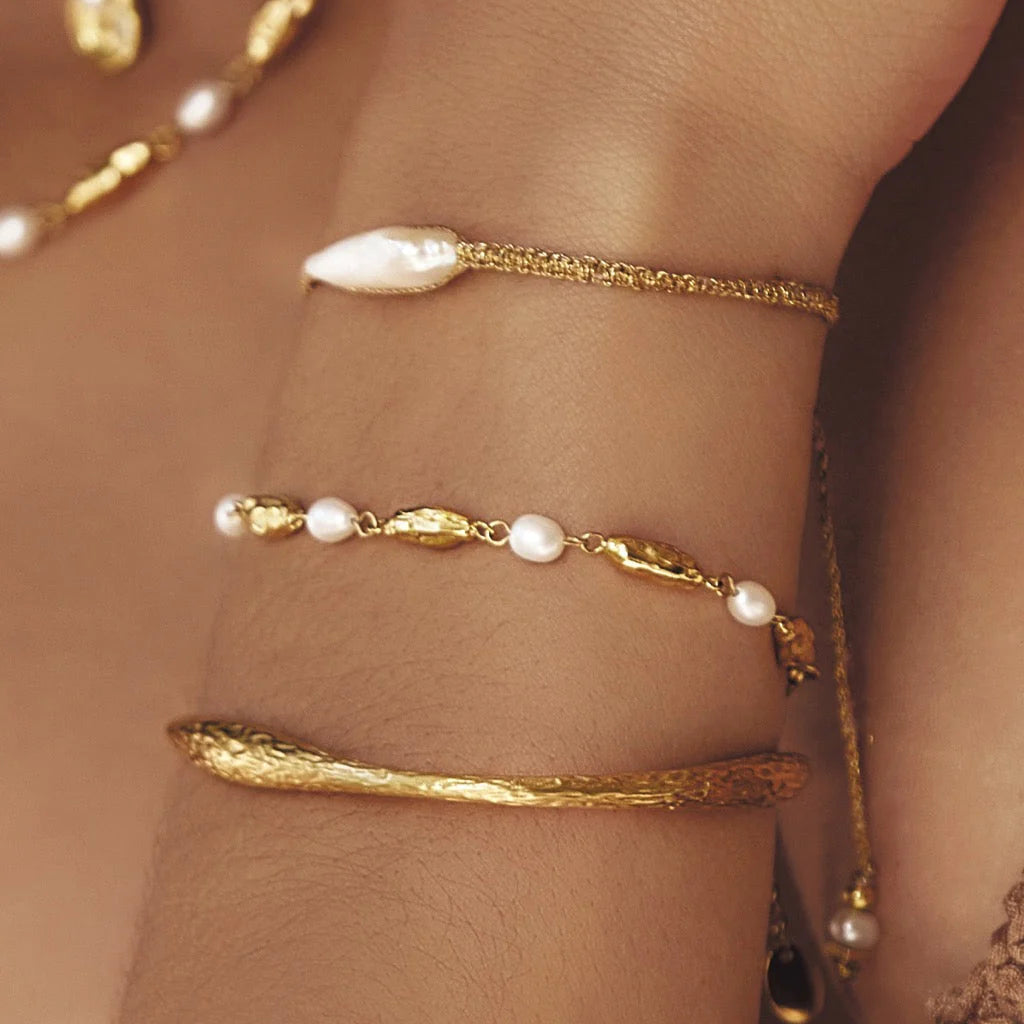 Mimi Pearl Bracelet | Gold