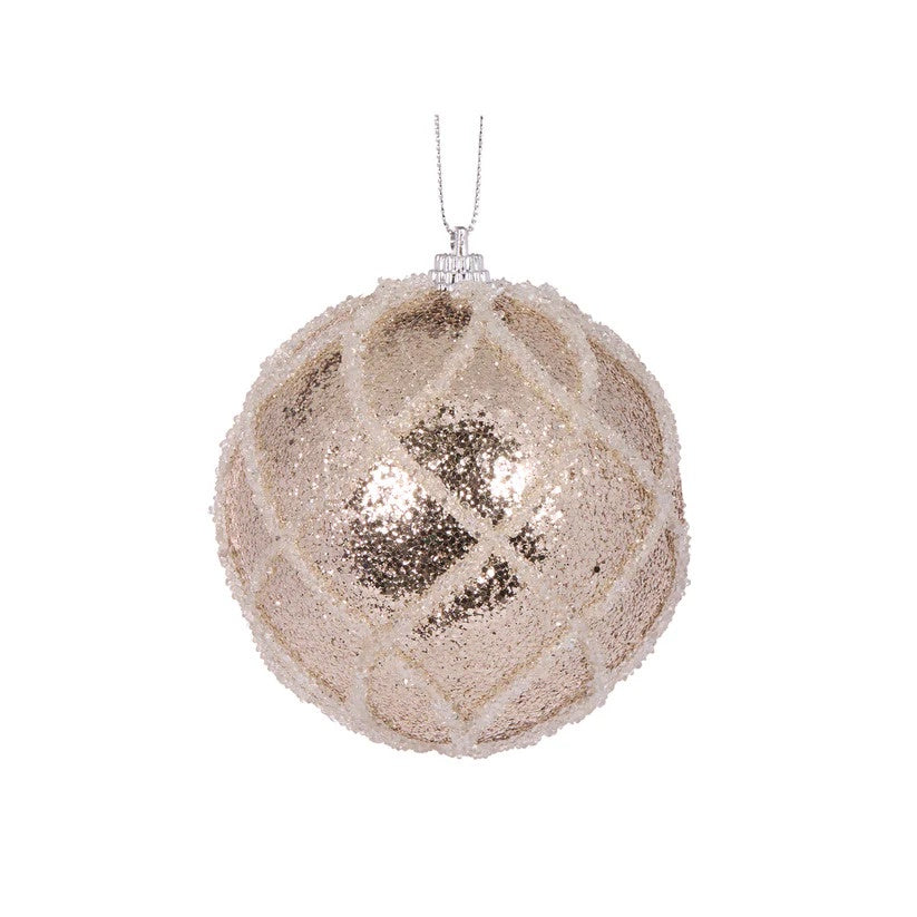 Mini Champagne Lattice Bauble