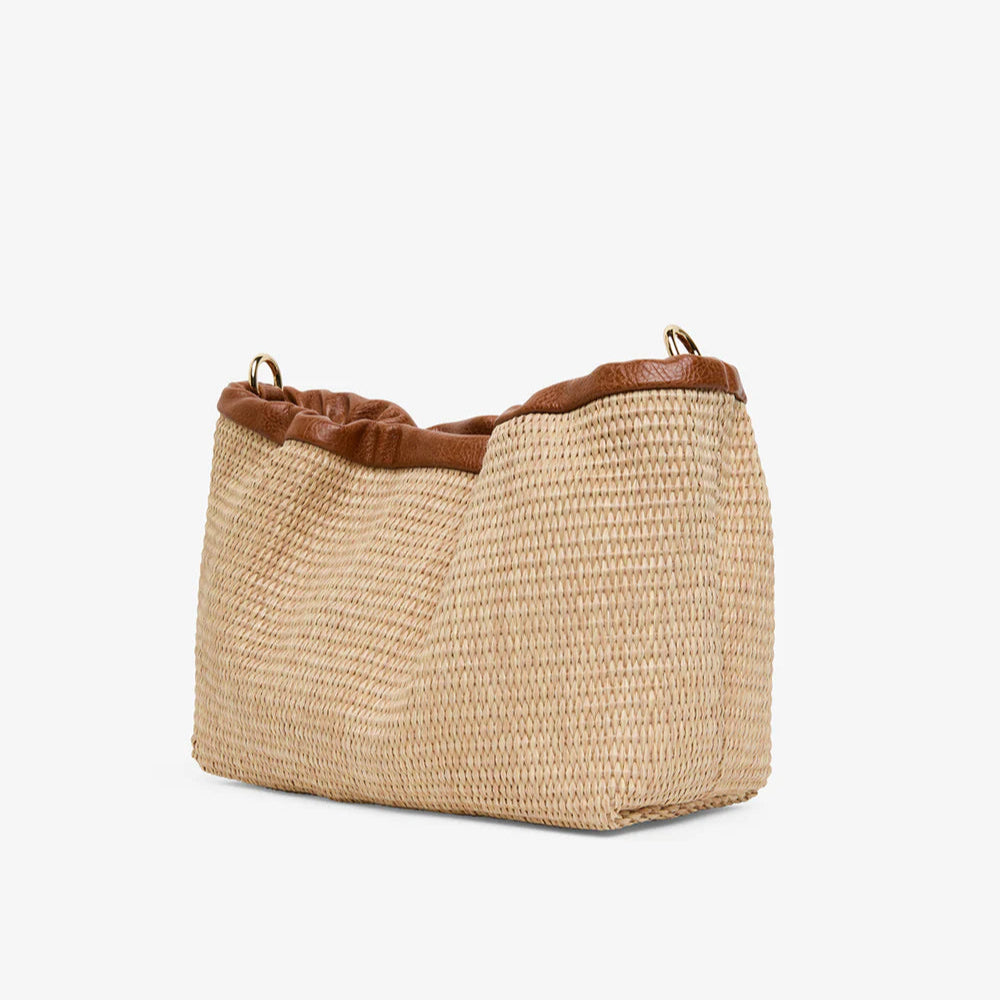 Monty Xbody Bag | Tan Natural Weave