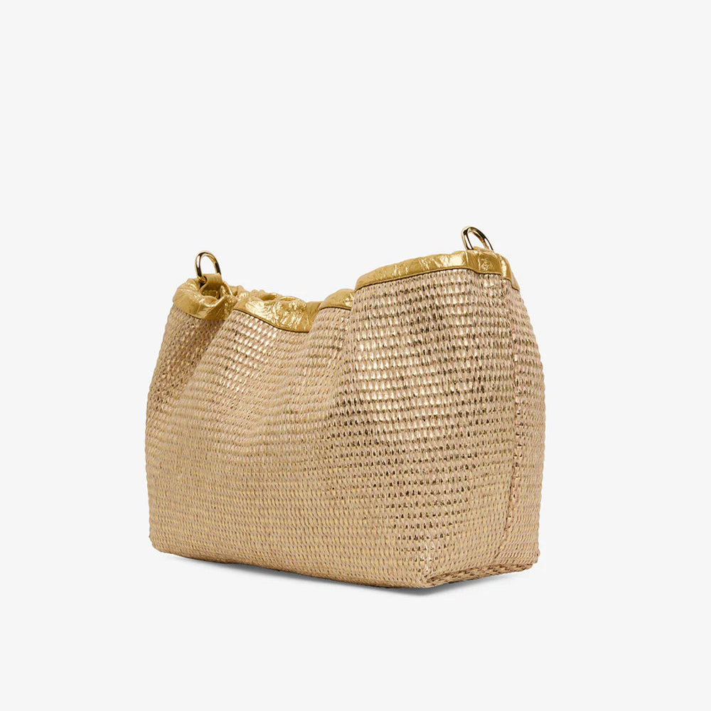 Monty Xbody Bag | Gold Weave