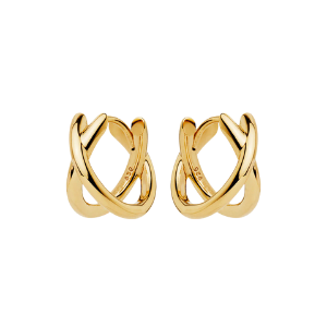 Moonkiss Huggie Earrings | Gold