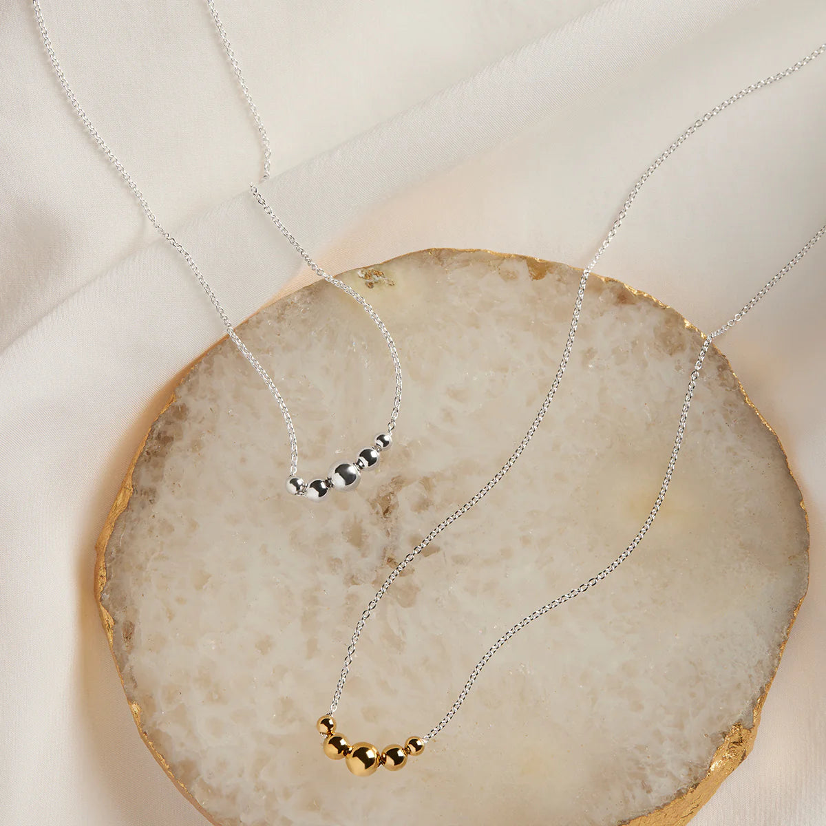 Oliva Necklace | Silver