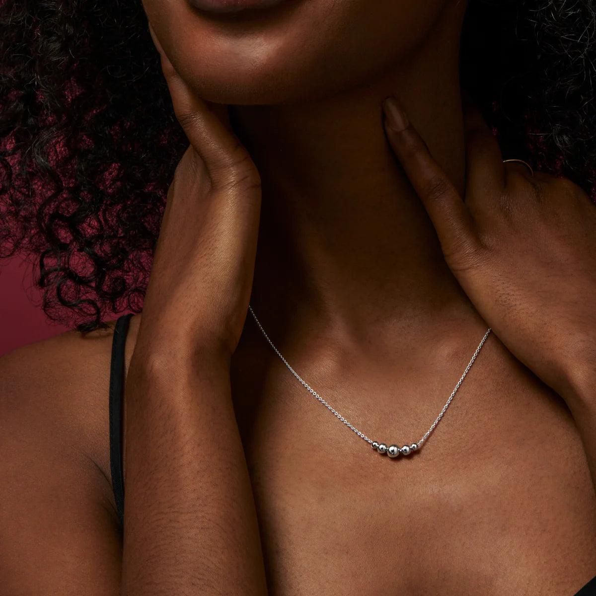 Oliva Necklace | Silver