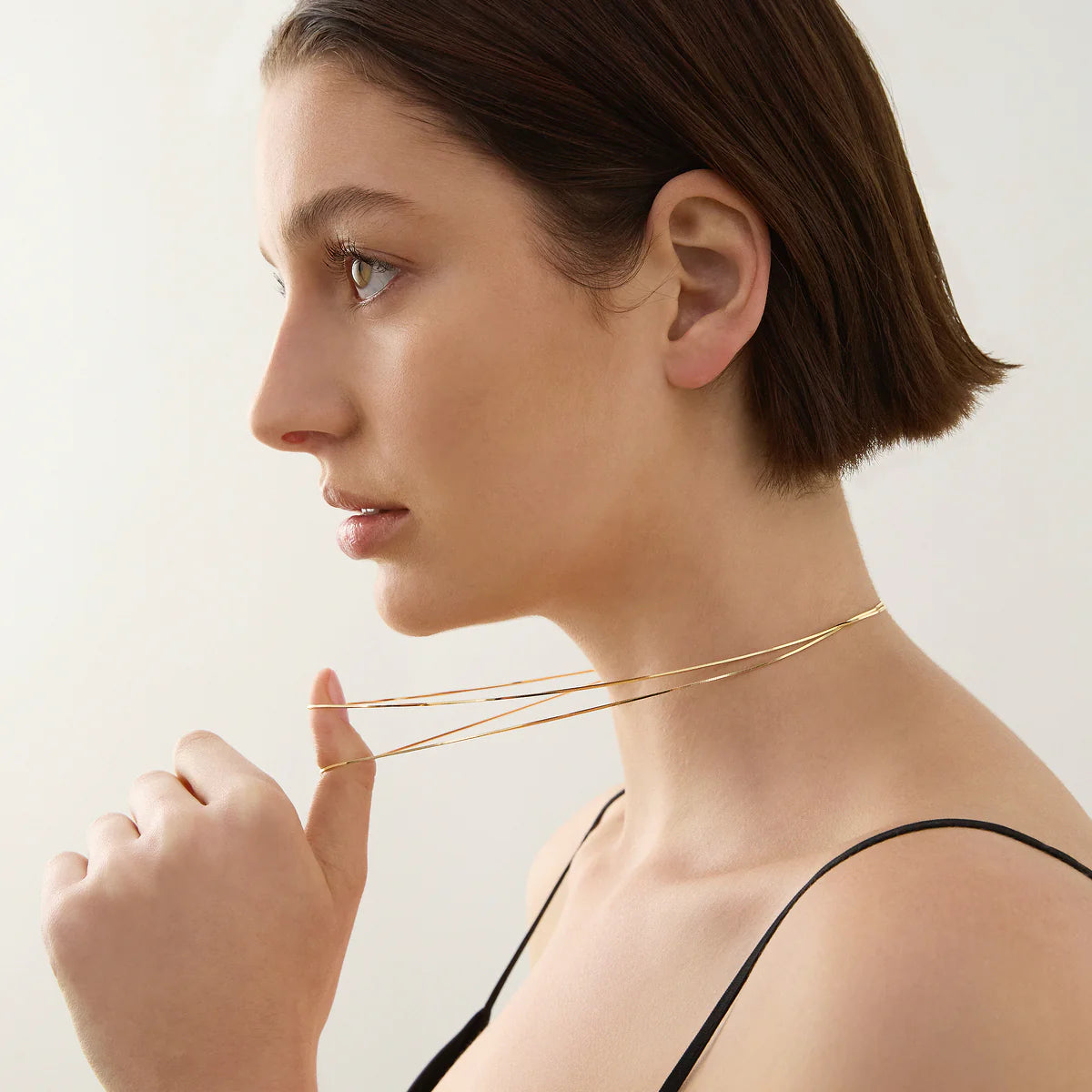 Mirage Double Chain Necklace | Gold