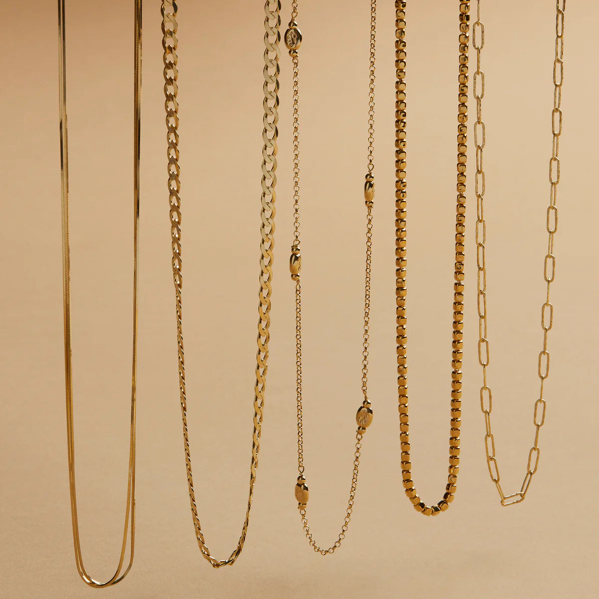 Mirage Double Chain Necklace | Gold