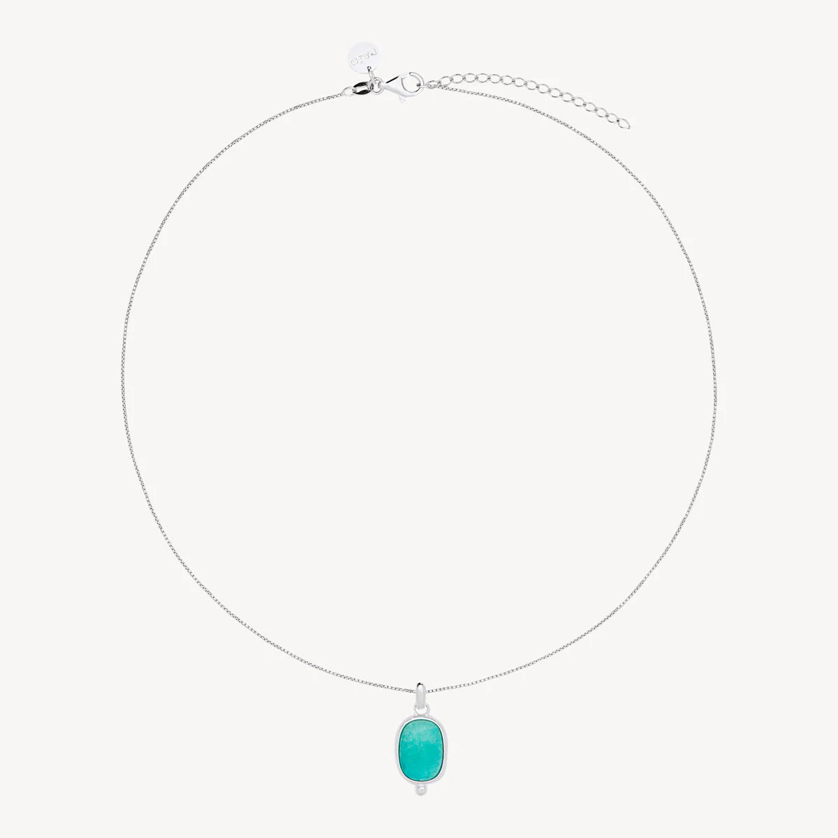 Fleur Amazonite Pendant | Silver
