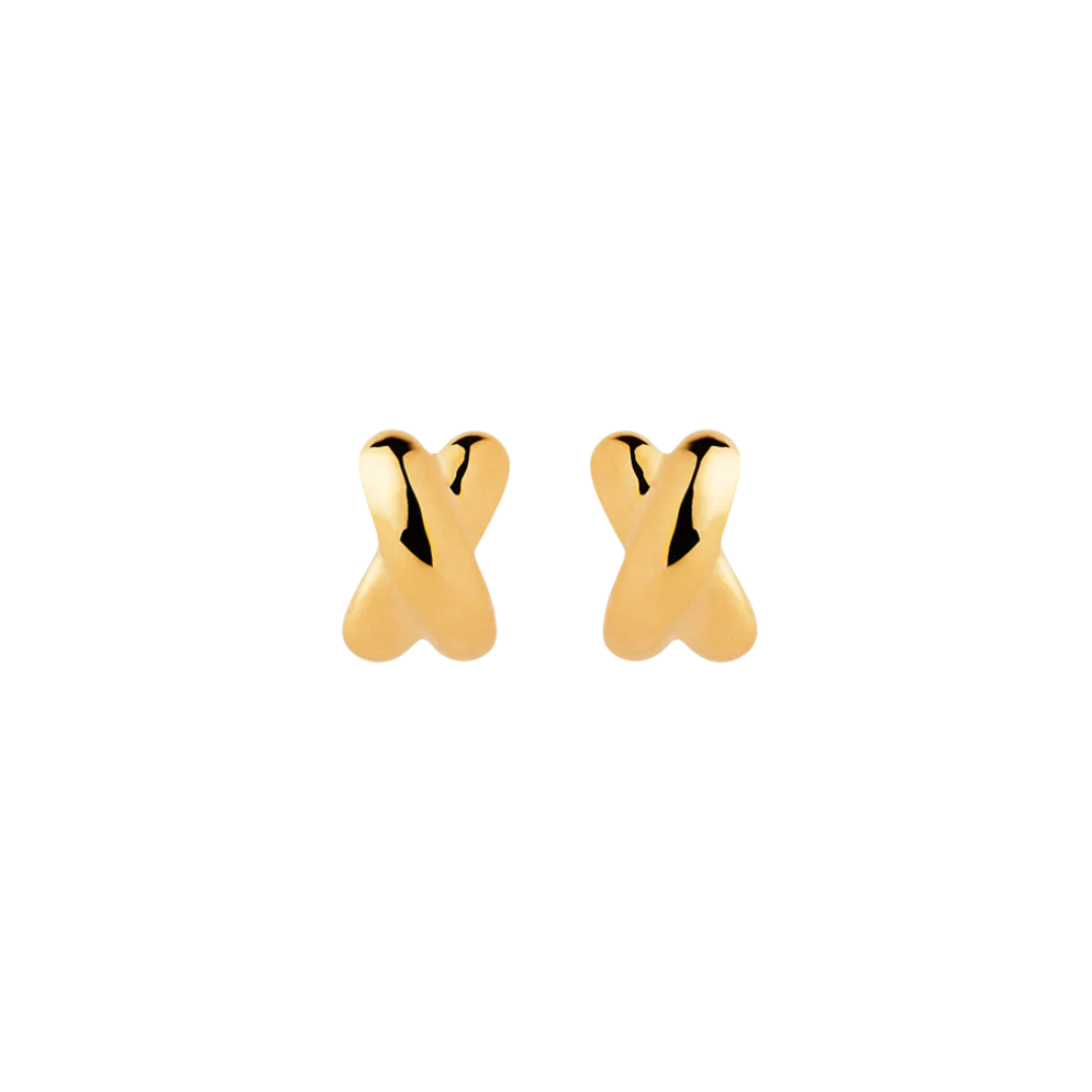 Bisous Studs | Gold