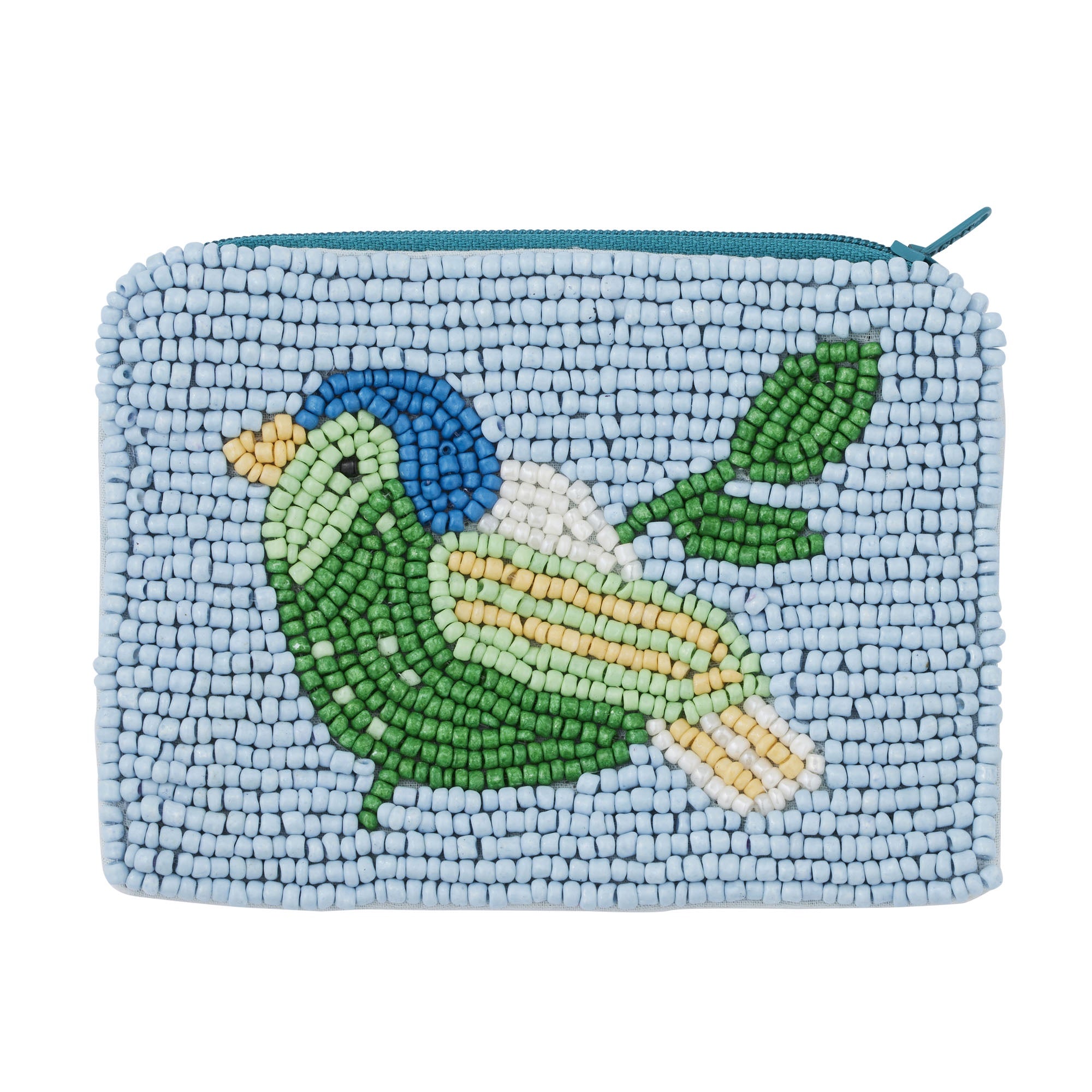 Bluebell Beaded Pouch