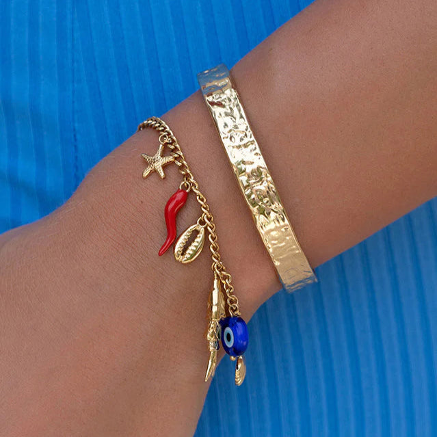 Olivia Cuff Bracelet | Gold