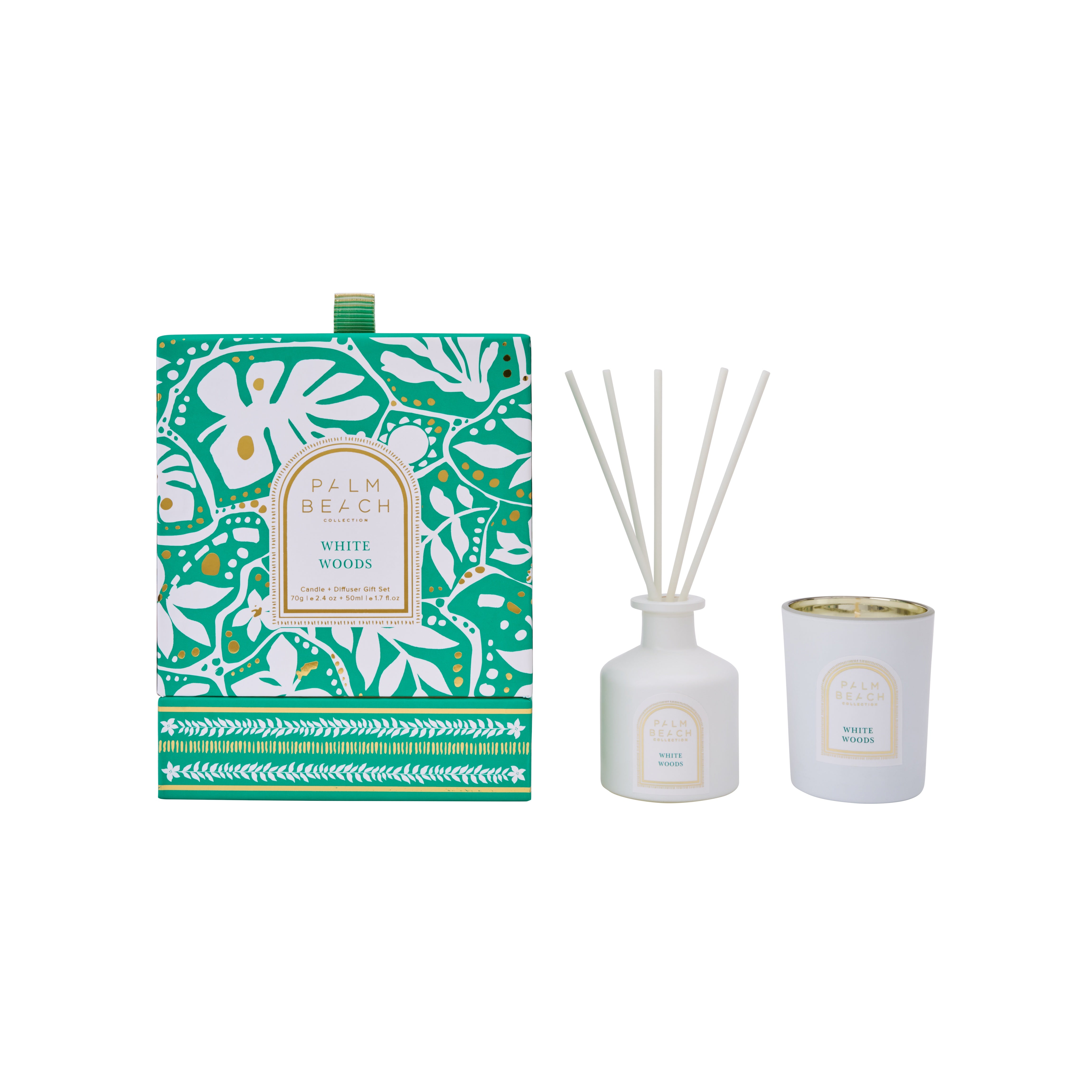 White Woods Candle & Diffuser Set