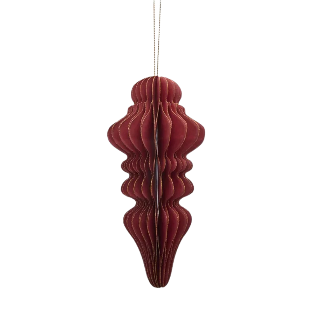 Red Paper Finial Decoration