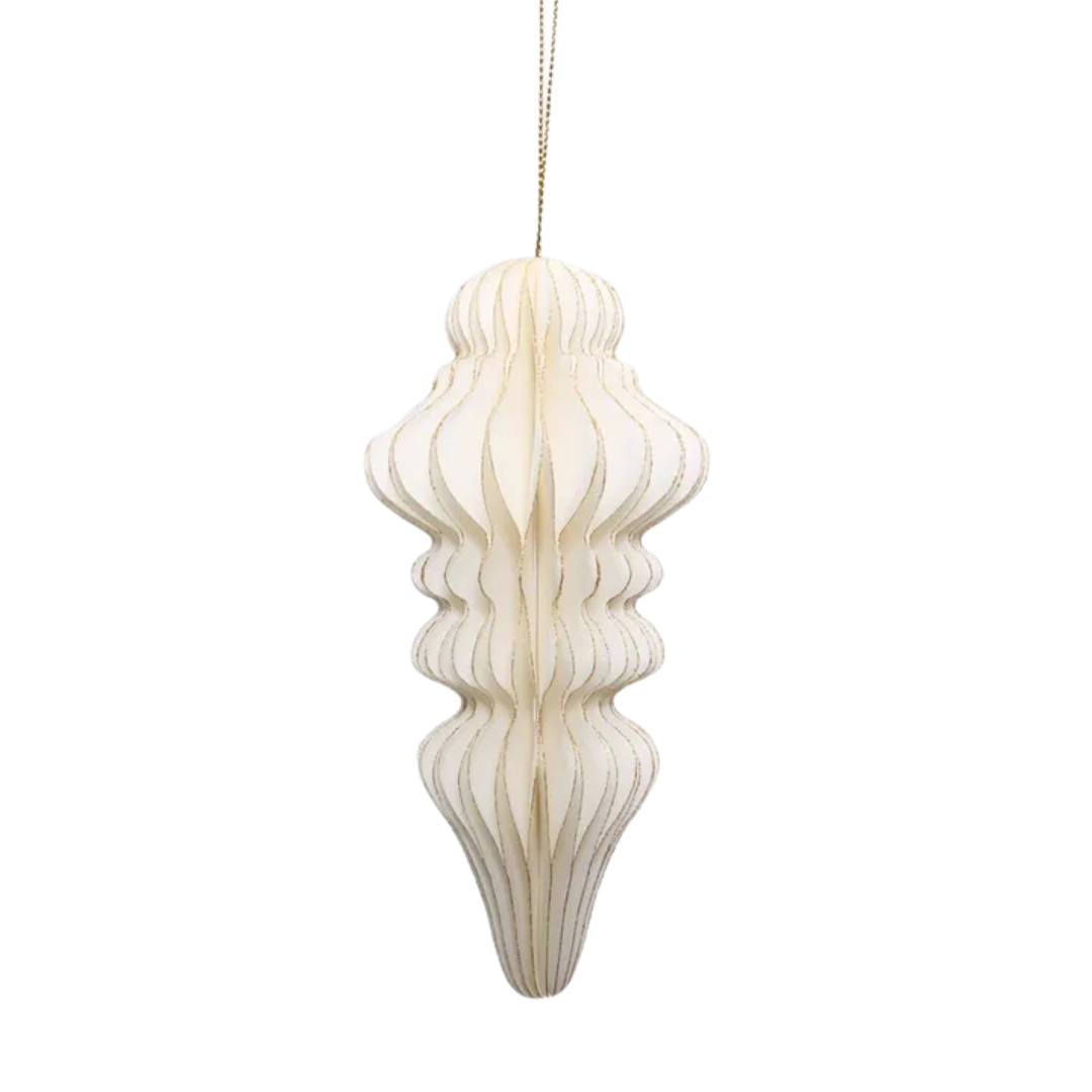 White Paper Finial Decoration