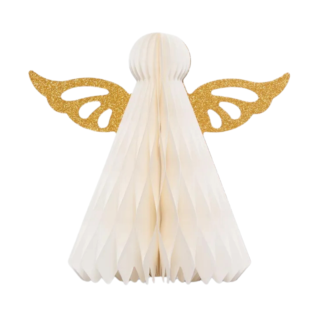 Paper Golden Angel Sitting