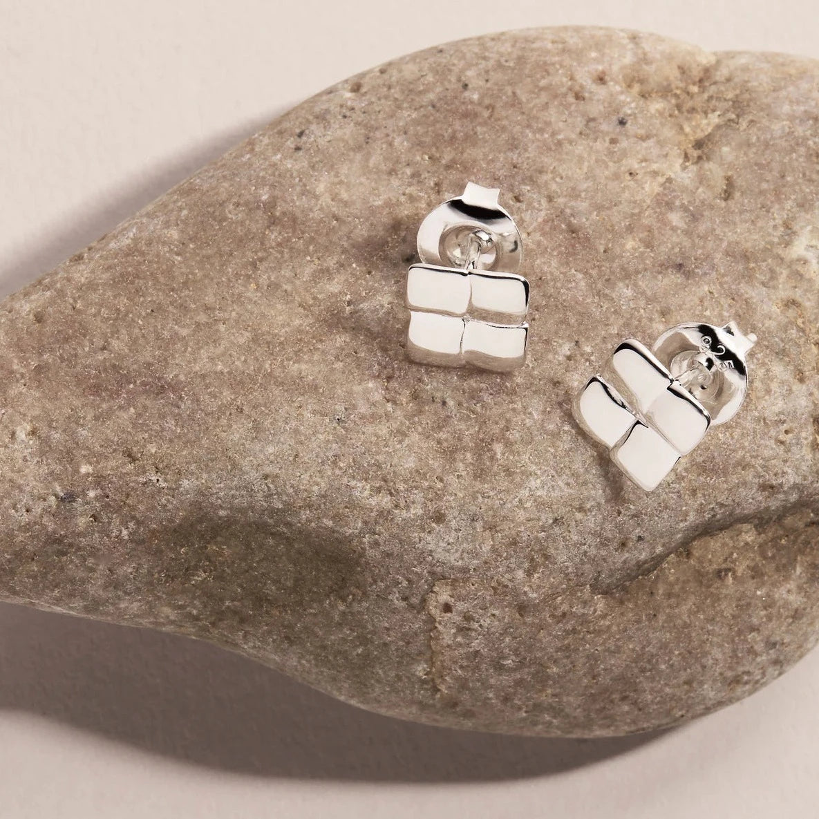 Weave Studs | Silver