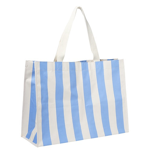 Carryall Beach Bag | Le Weekend | Mid Blue Cream