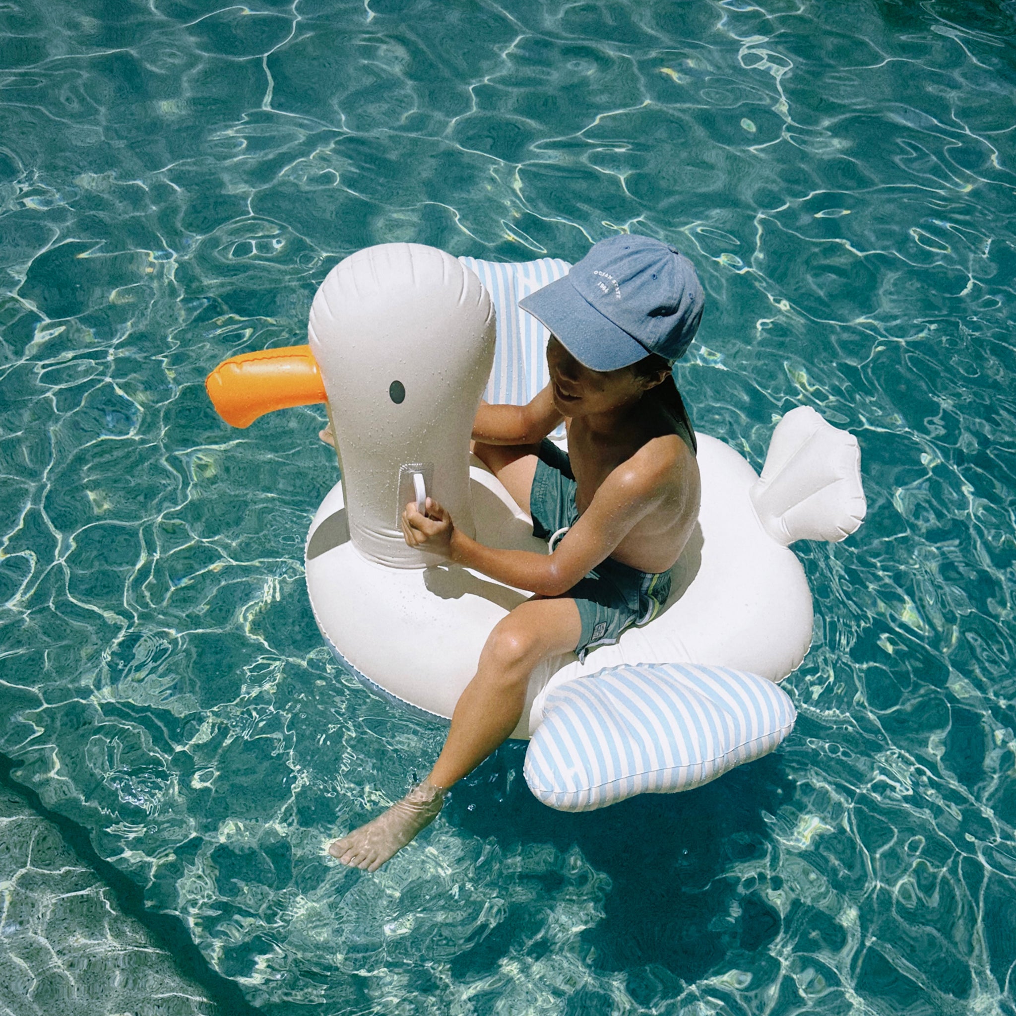 Kids Ride-On Sammy the Seagull Blue Stripe