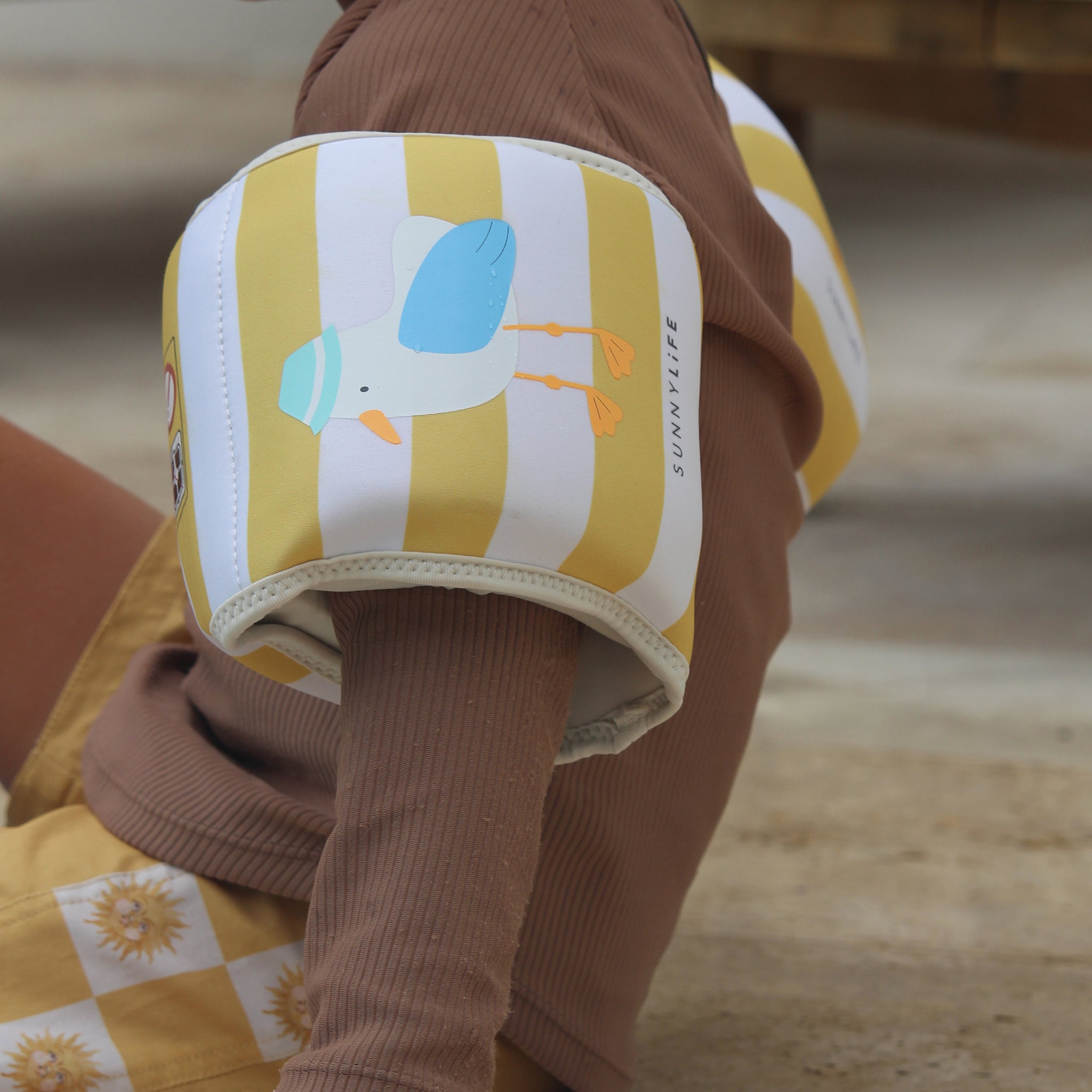 Kids Floaties Sammy the Seagull Mustard Stripe