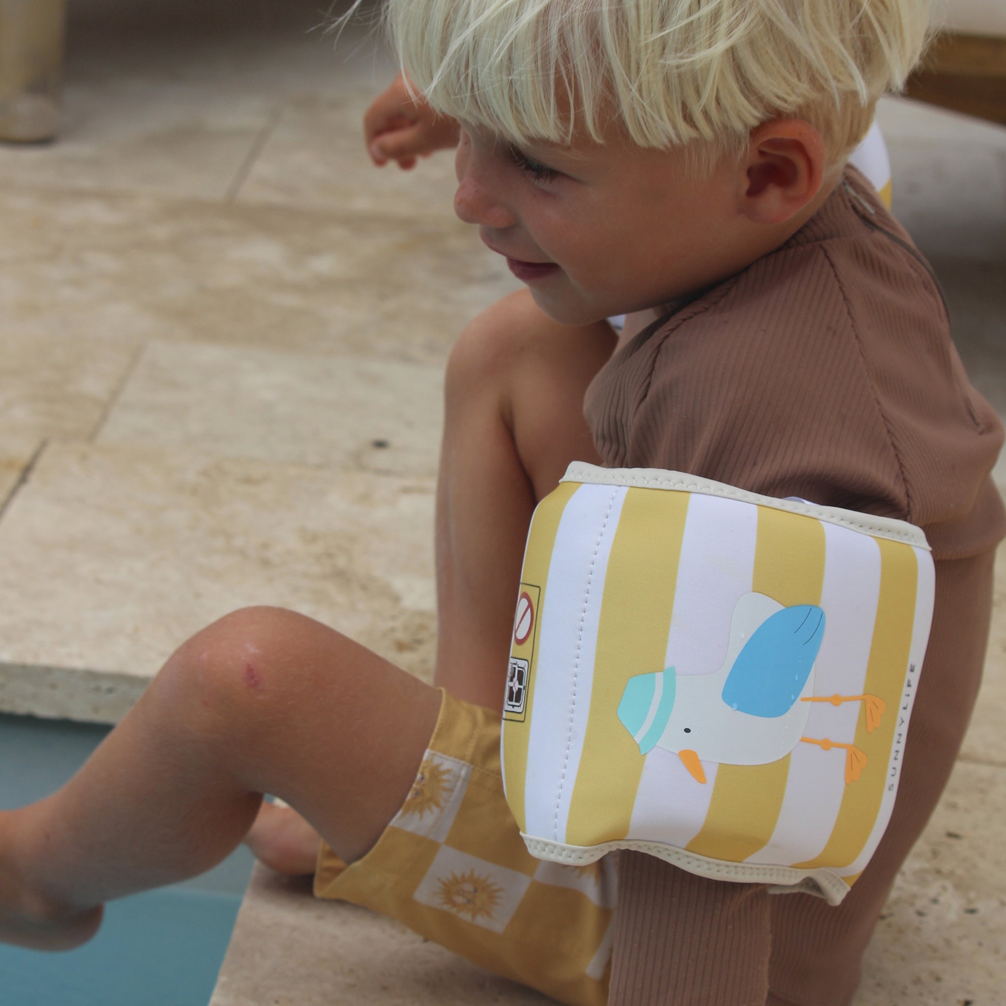 Kids Floaties Sammy the Seagull Mustard Stripe