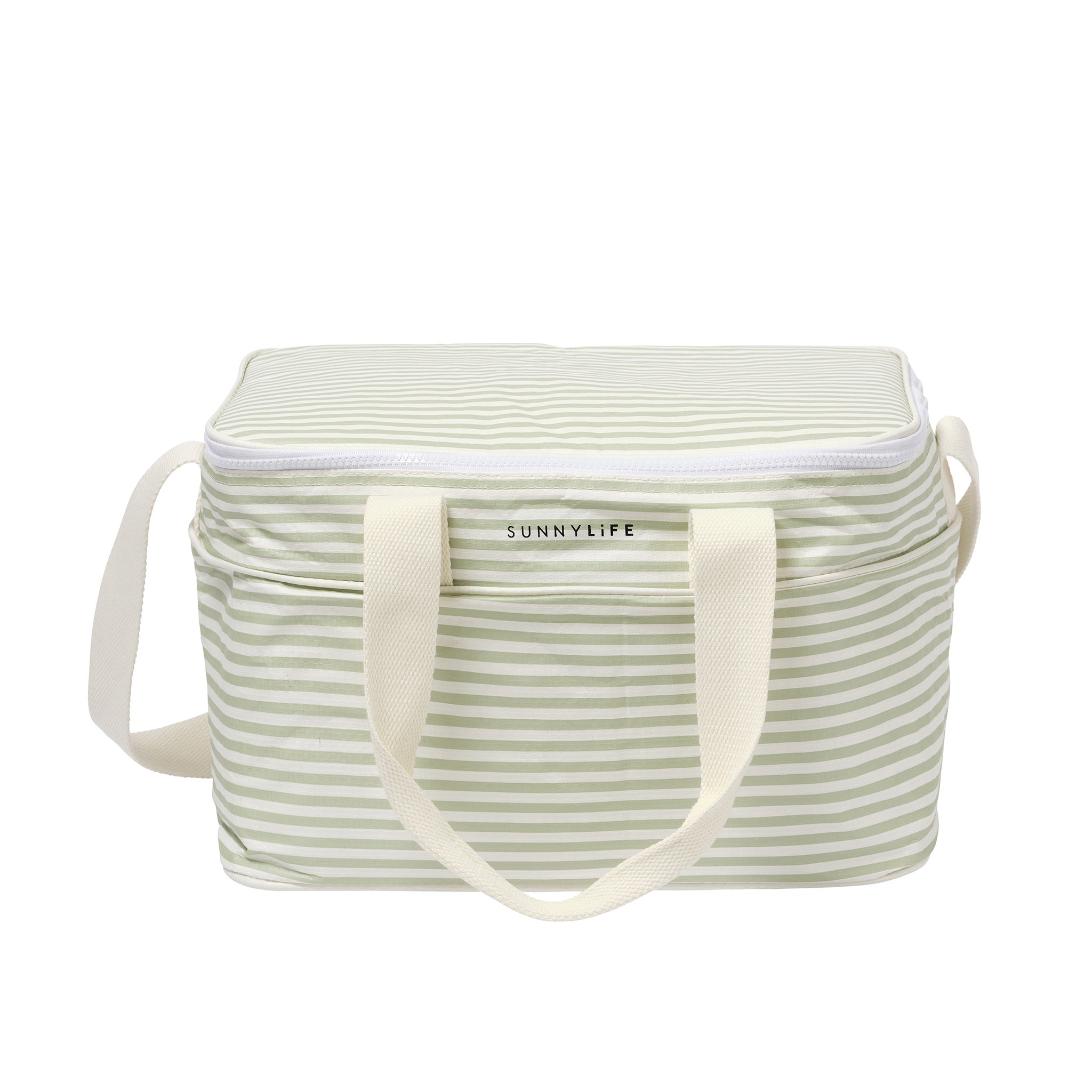 Light Cooler Bag Sea Sage Stripe