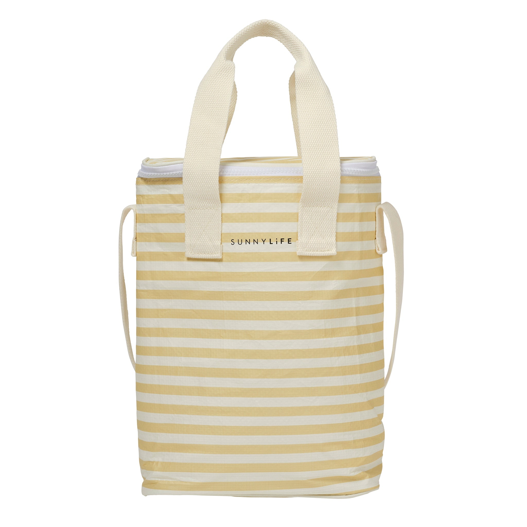 Light Cooler Drinks Bag Butternut Stripe