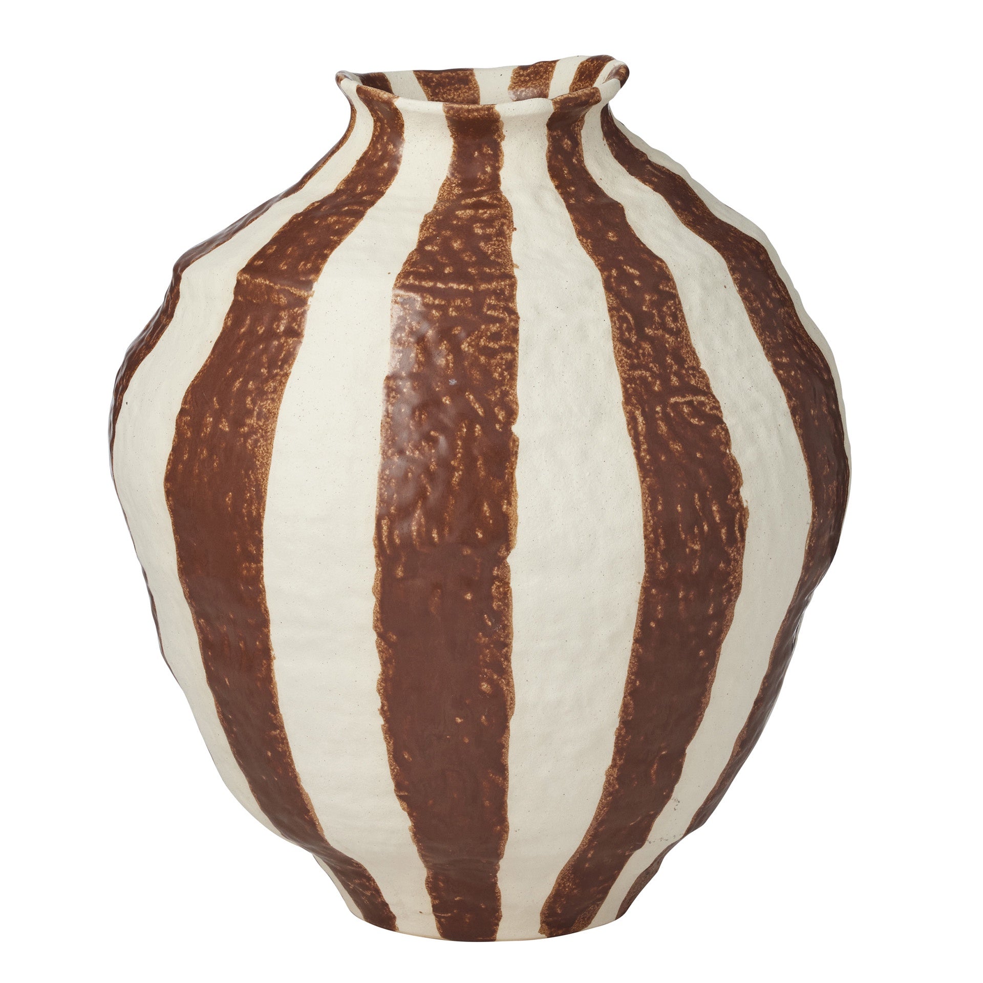 Rayas Ceramic Vase | Tan