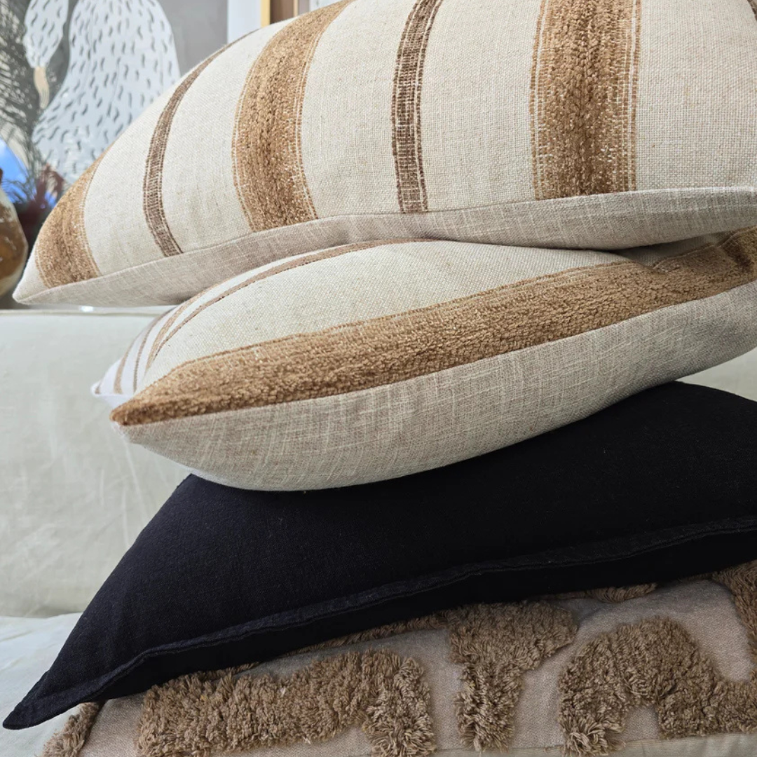 Sadie Natural & Cinnamon Cushion