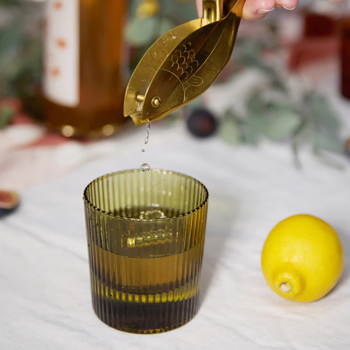 The Scout Lowball Glass | Set of 2 Olive