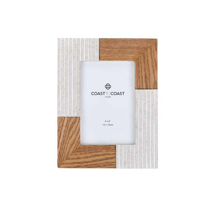 Arlen Frame 4 x 6" | Sandstone/Wood