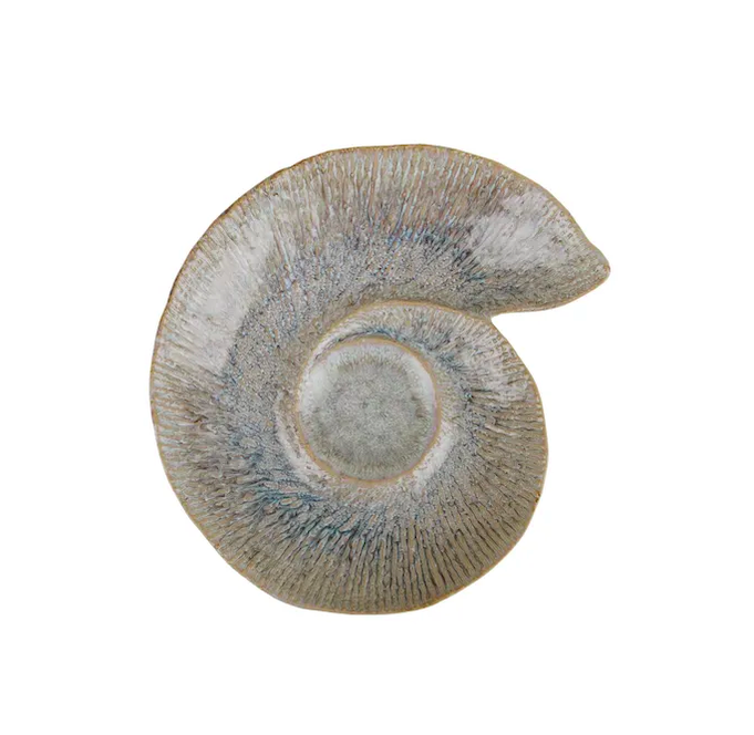Seasnail Blue Trinket Plate | Medium