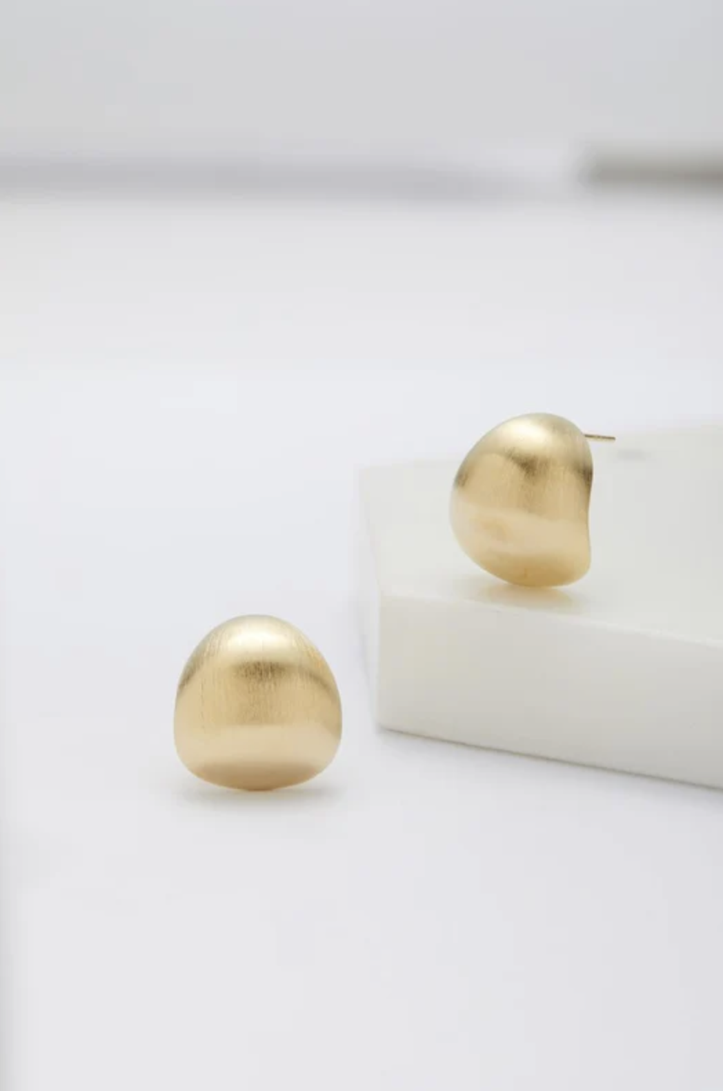 Taliah Brushed Earring | Gold