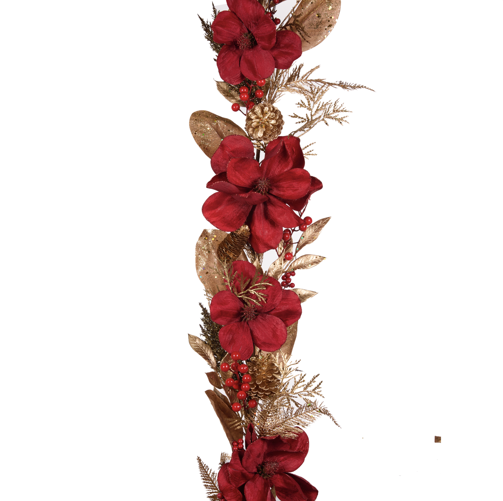 Luxe Red Magnolia Garland
