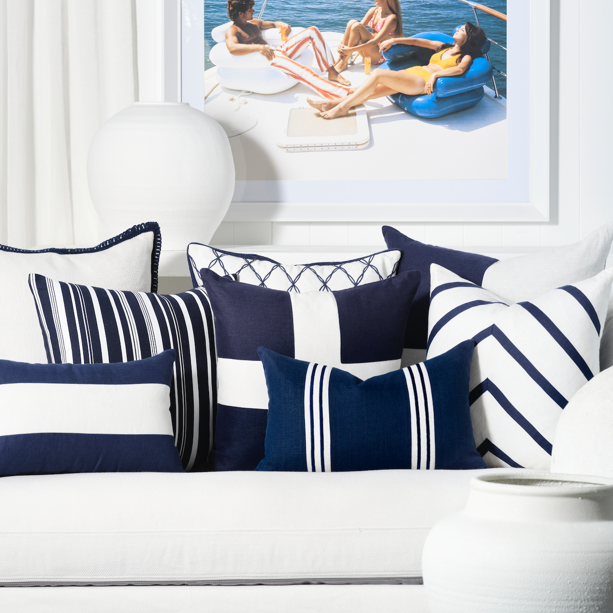 Santorini Blanc Cushion