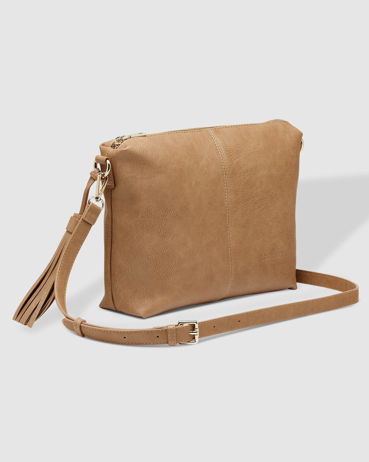 Daisy Stripe Crossbody Bag | Camel