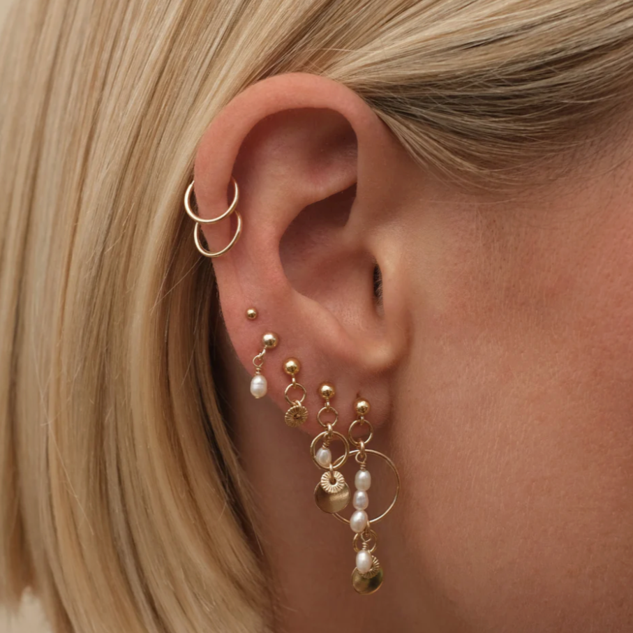 Caia Earrings | Gold