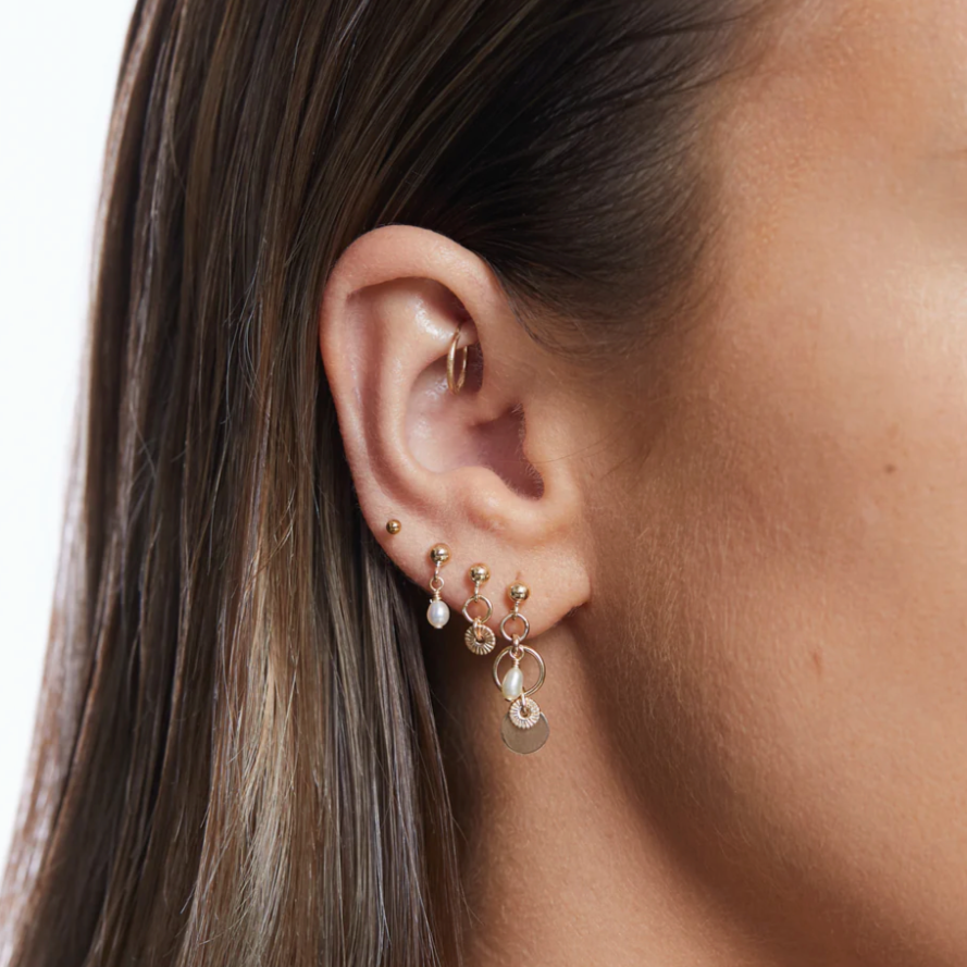 Caia Earrings | Gold