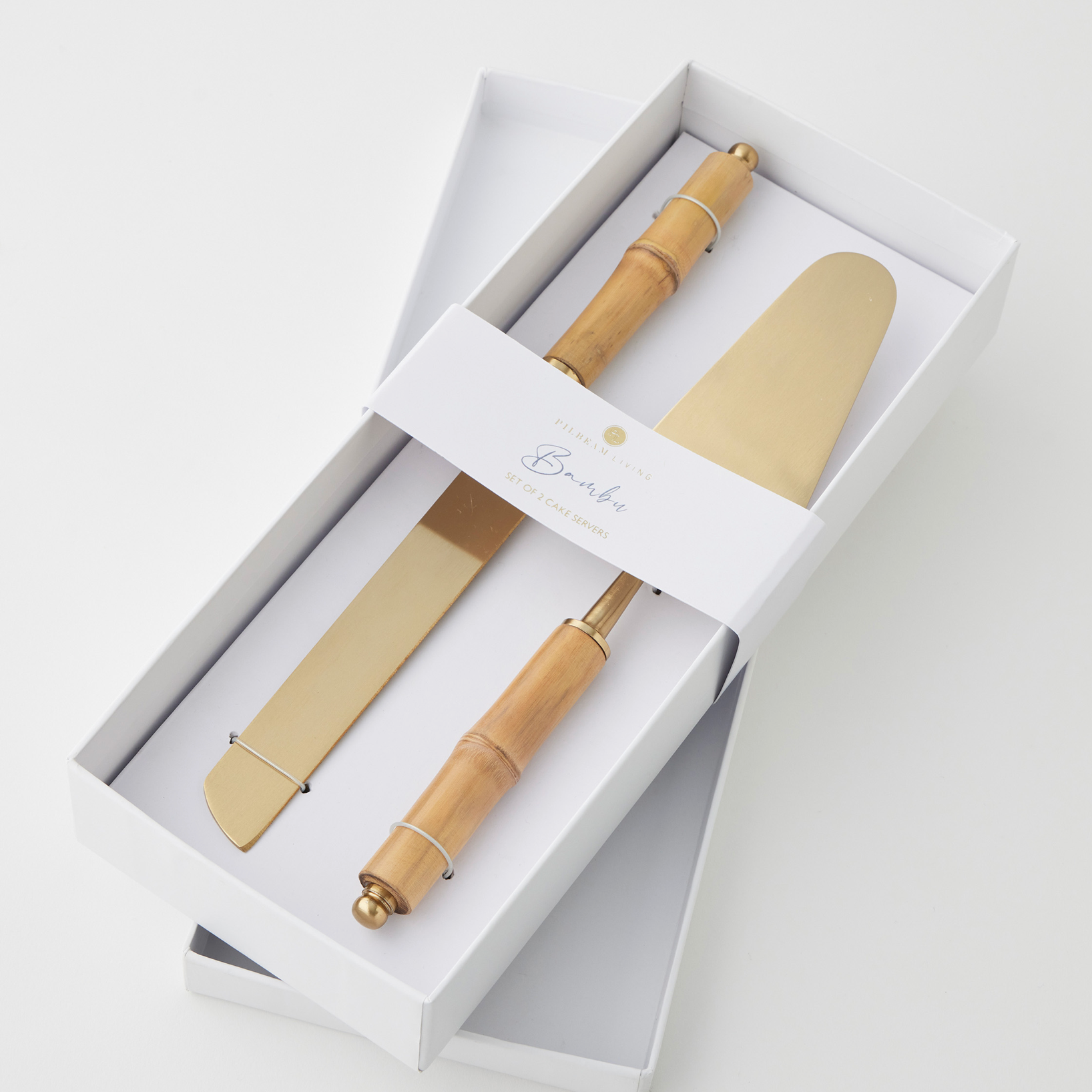 Bambu Cake Servers S/2
