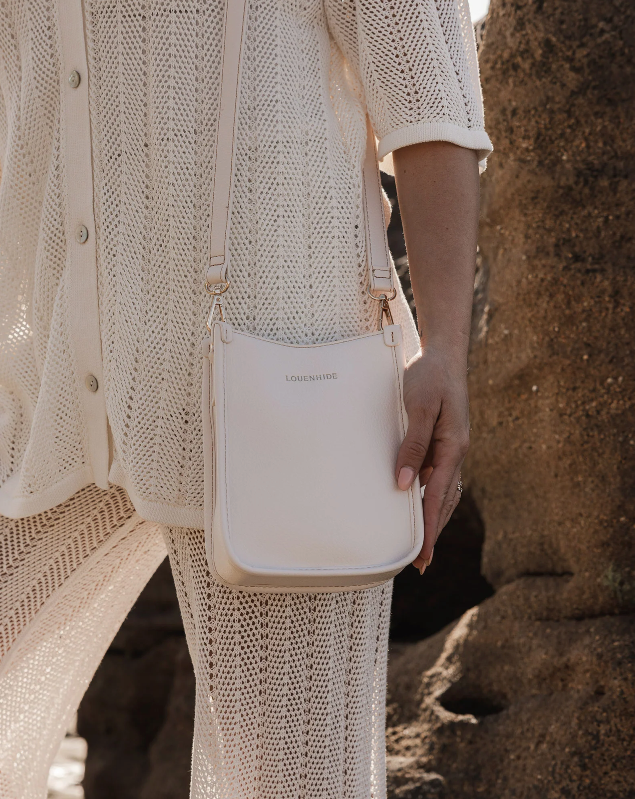 Parker Logo Phone Bag | Vanilla