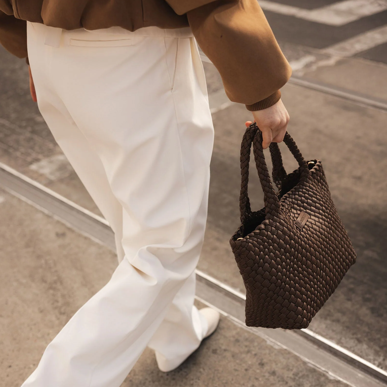 Baby Cruiser Woven Tote Bag | Chocolate