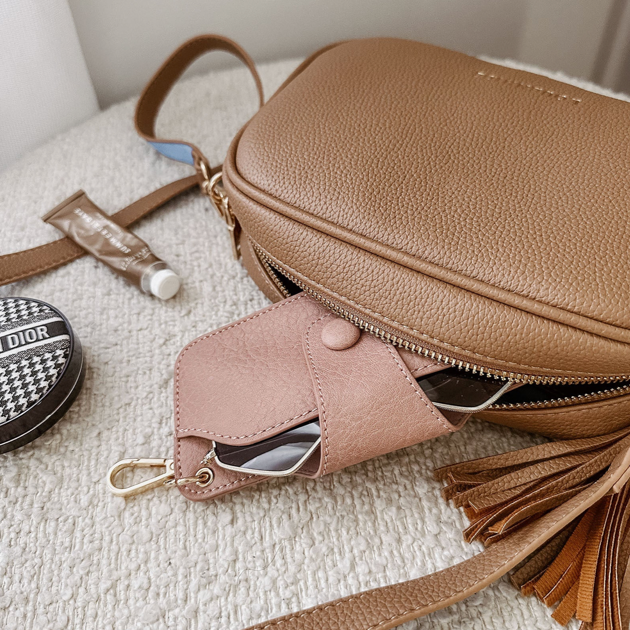 Skittle Sunglass Case | Blush