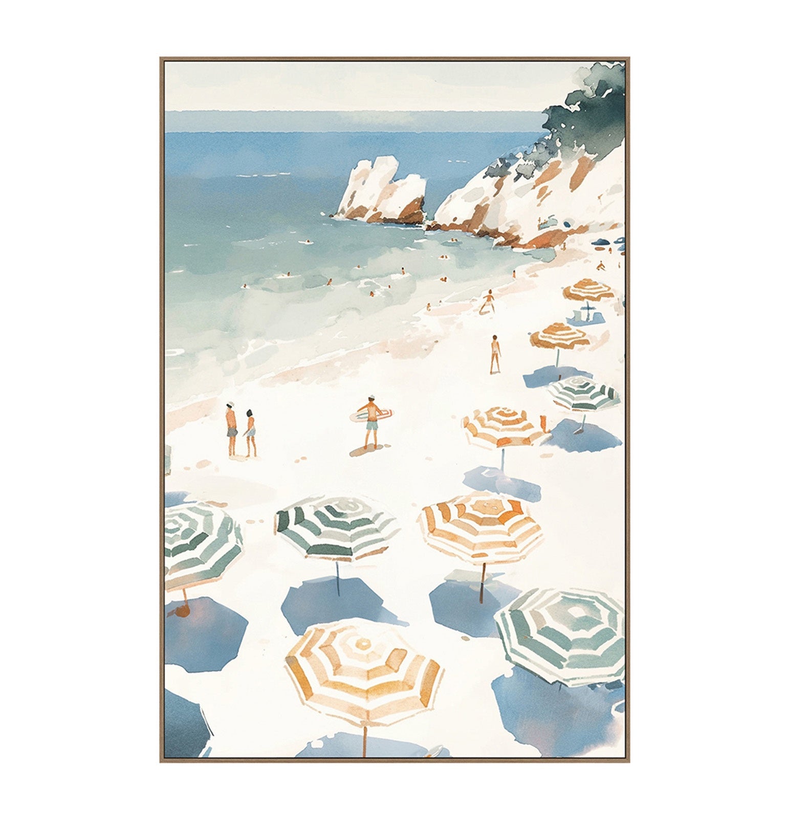 Summertime Framed Canvas I