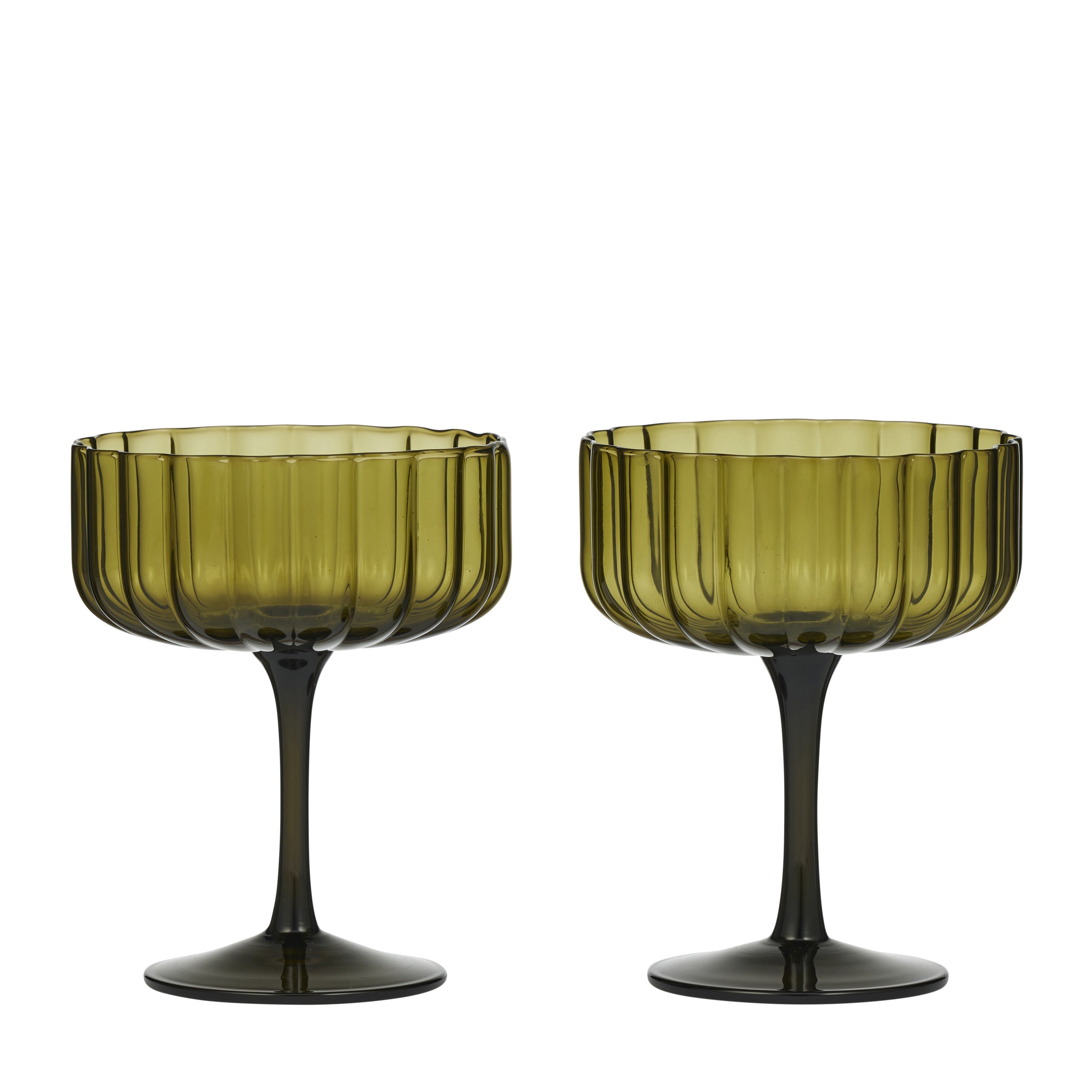 Hazel Set 2 Glass Coupe