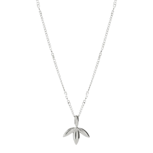 Tea-Leaf Necklace | Silver