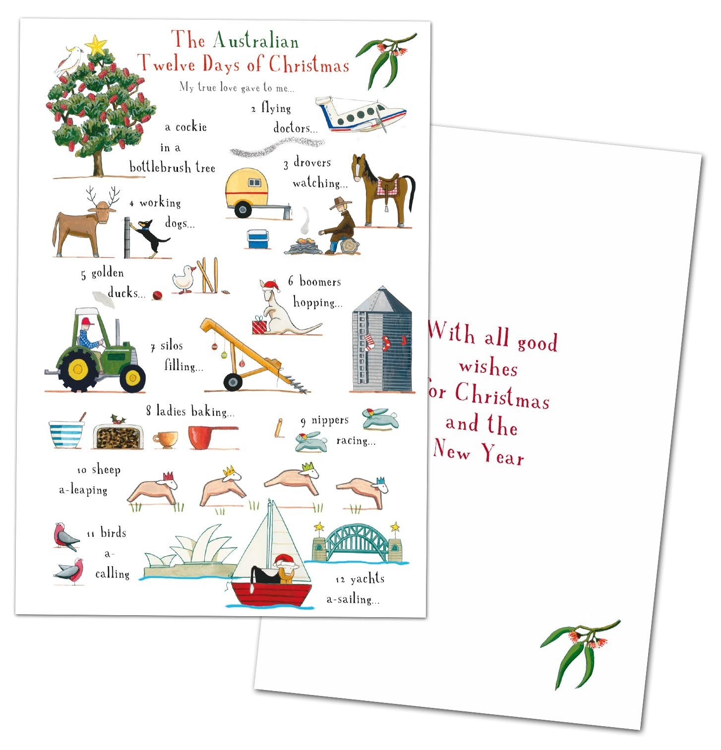 'The 12 Days of Christmas' Christmas Card